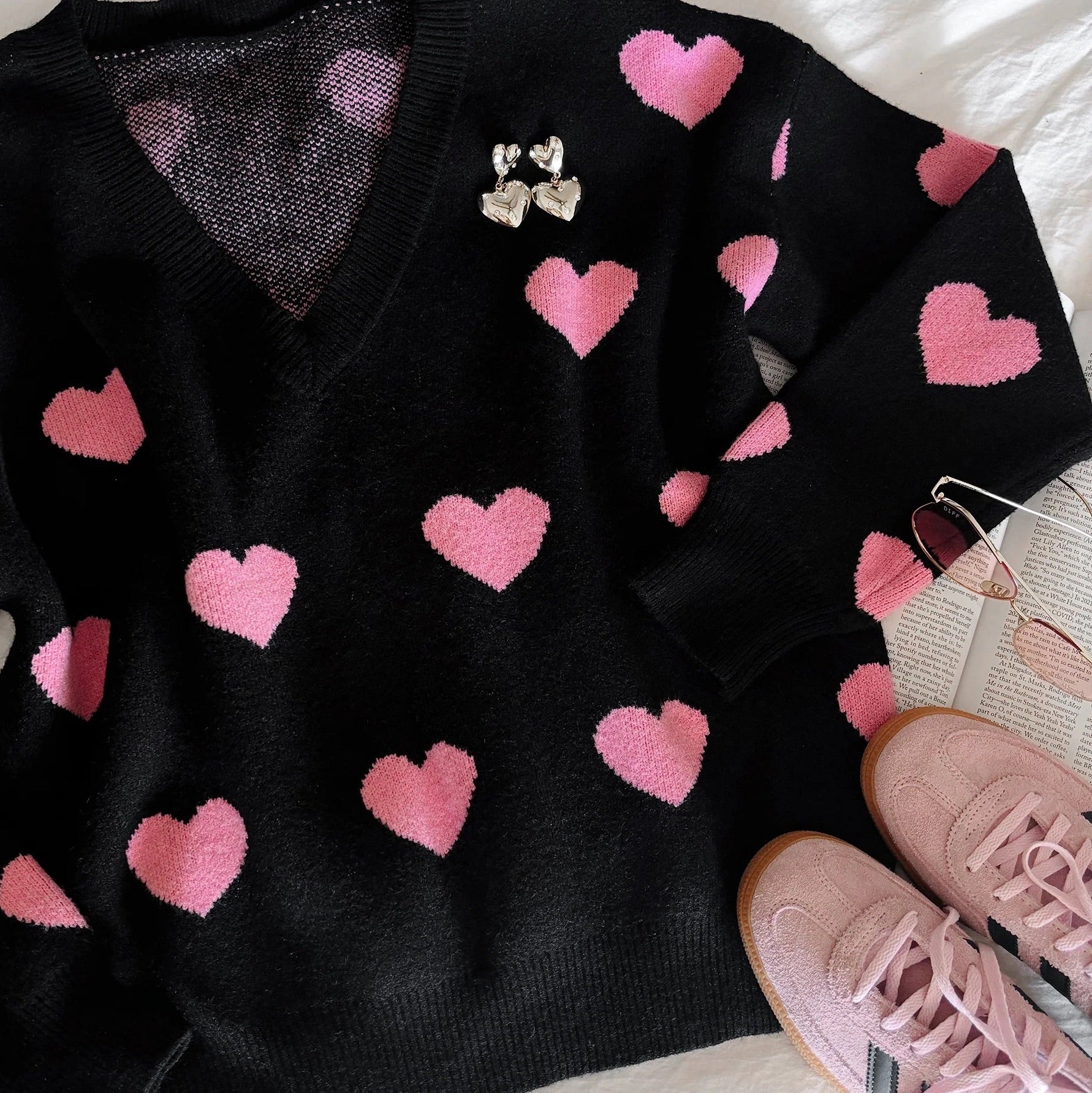 Joey Sweater Amour Heart - Beach Riot - simplyWORKOUT – SIMPLYWORKOUT