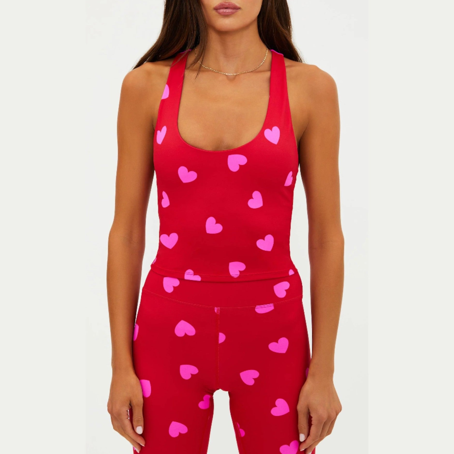 Yara Top Royal Red Hearts - Beach Riot - simplyWORKOUT – SIMPLYWORKOUT