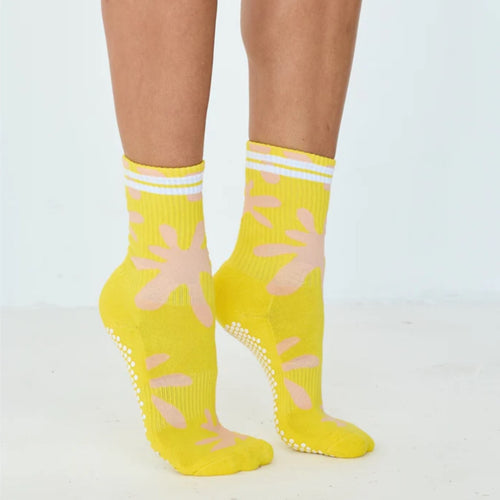 Lucky Honey Awesome Abstract Grip Sock
