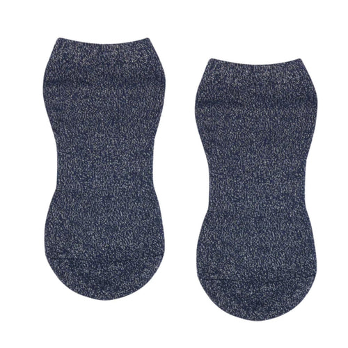 move active classic low rise starry black sparkle grip socks