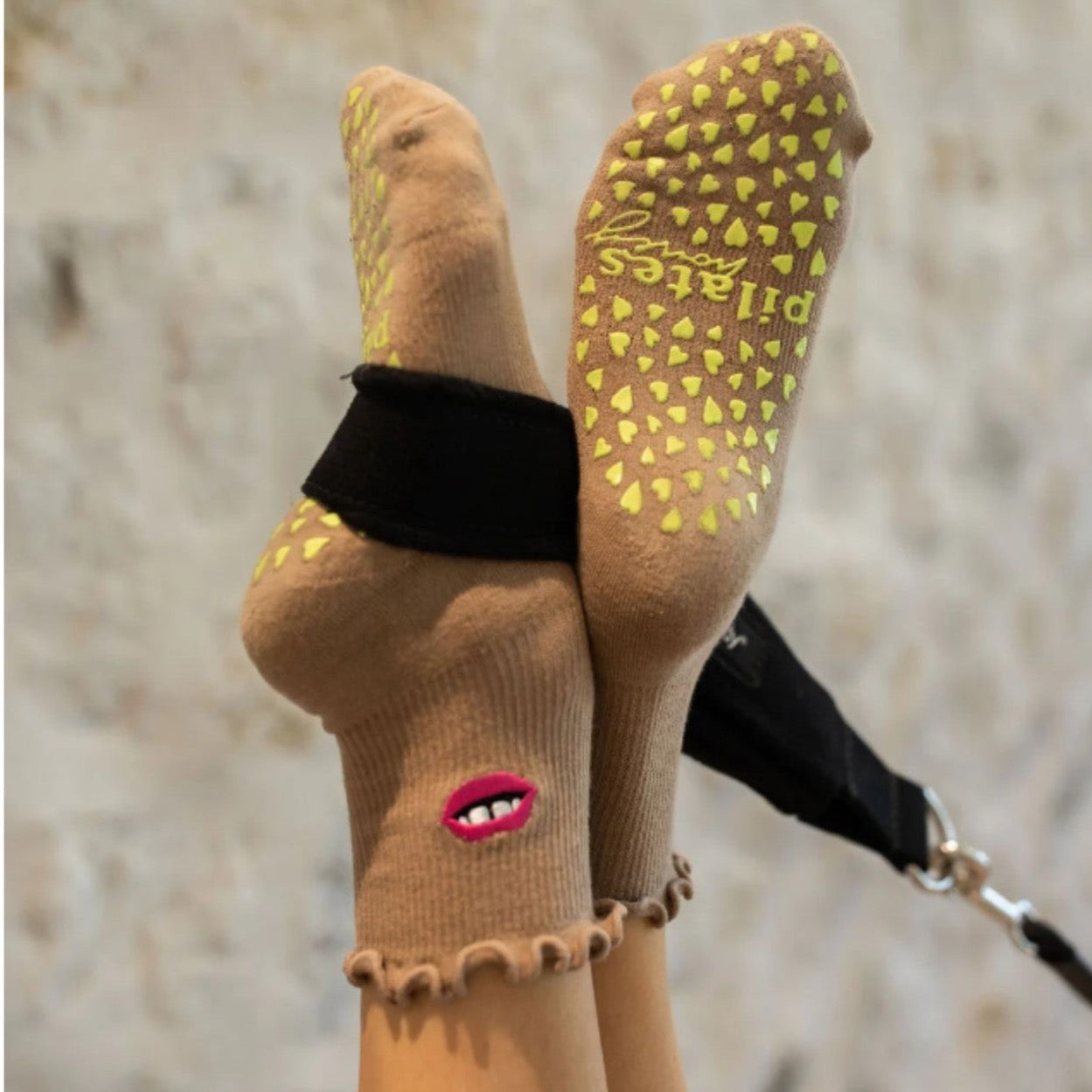 Lucky Honey - The Harlow Sock - CHERRIES – The PilatesBarre