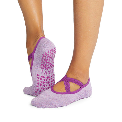 tavi active chloe lilac grip socks