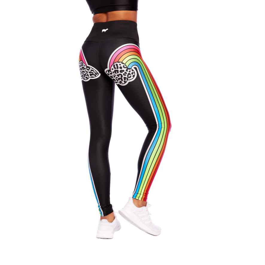 Neon Double Rainbow Leggings - Goldsheep - simplyWORKOUT – SIMPLYWORKOUT