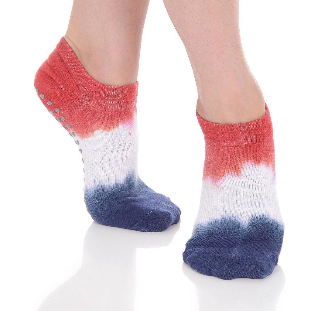 Ombre Dyed Grip Socks - Lady Liberty