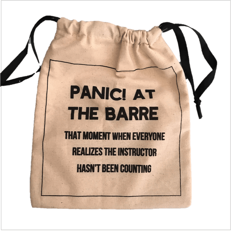 Deluxe Grip Sock Bag - Panic! At the Barre - SIMPLYWORKOUT