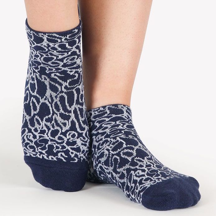 Abstract High Tide Grip Socks - Pointe Studio - SimplyWORKOUT