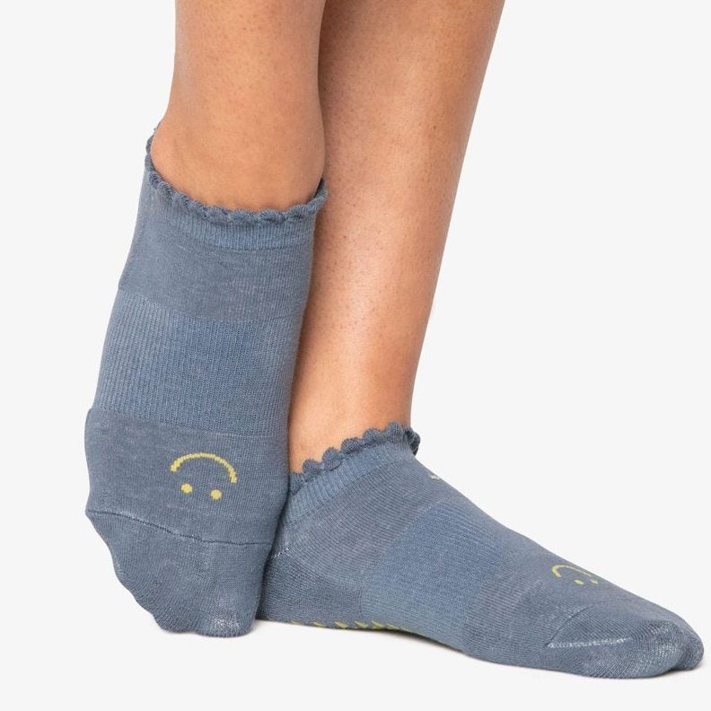 Happy Grip Socks - Blue Dust