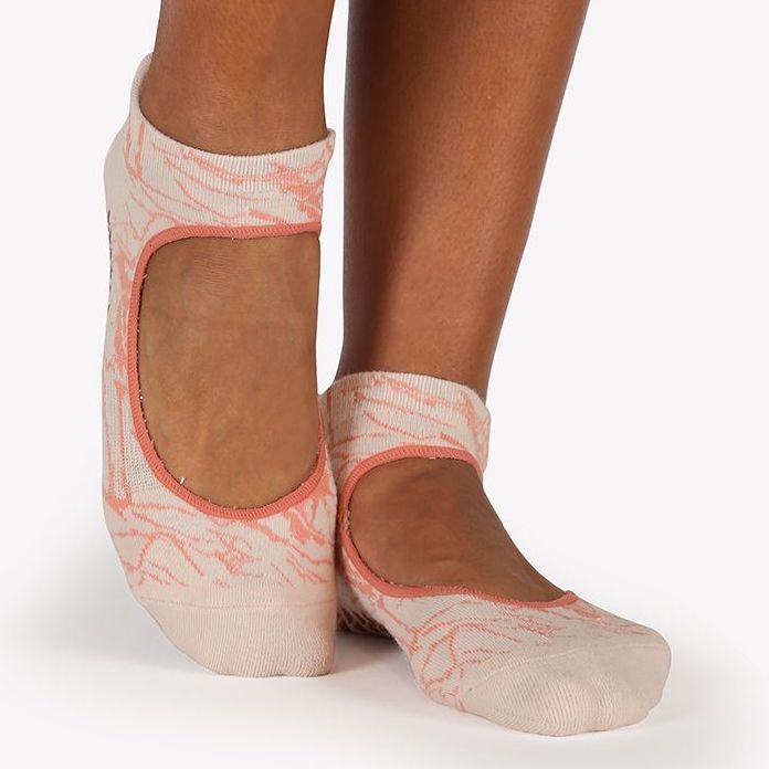 Marble - Pink Dust Grip Strap Sock