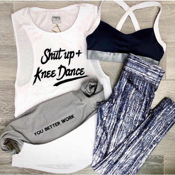 Shut Up and Knee Dance Muscle Tank