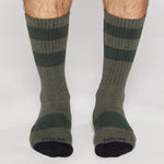 Sticky Be Mens Be Bold - Forest Crew Grip Socks