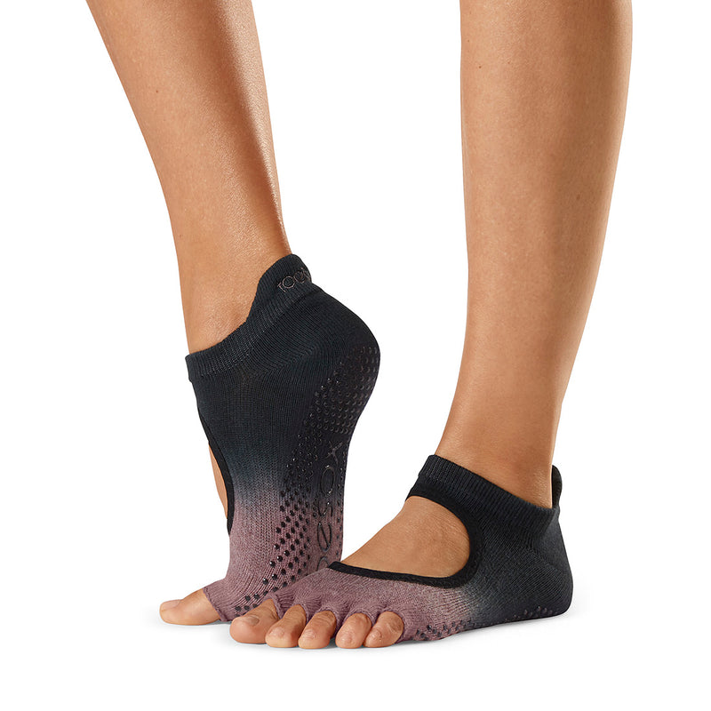 toesox half toe ballerina amethyst grip socks