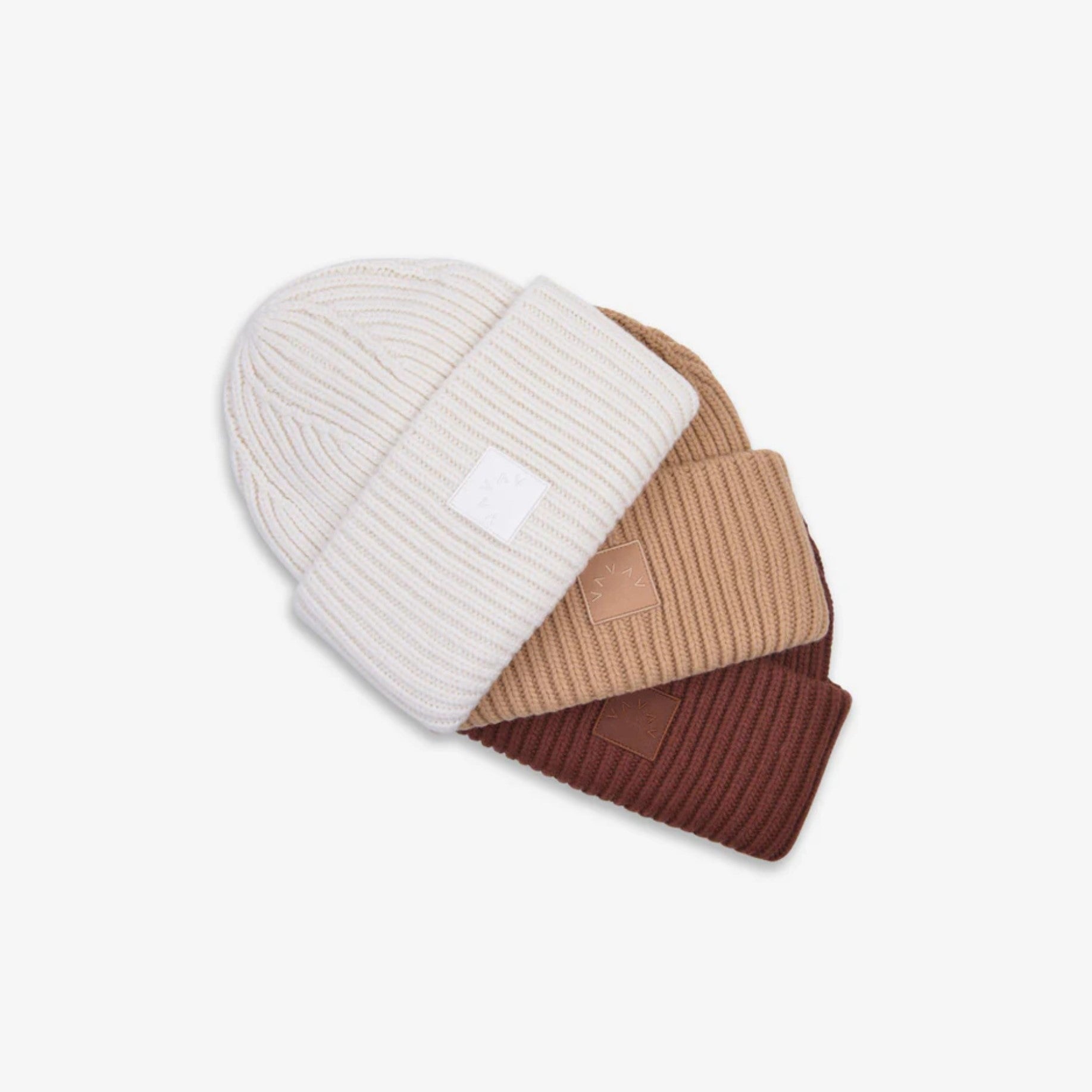 Varley Merino Wool Creata Cream Knit Beanie Winter Hat Belden Beanie - Varley - simplyWORKOUT – SIMPLYWORKOUT main image 2