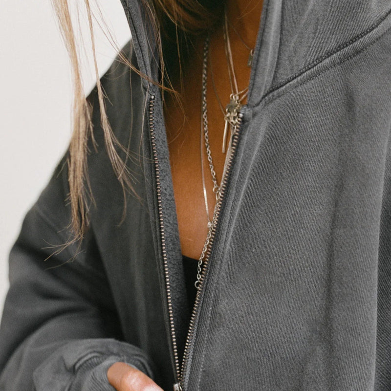 Oversized Zip Hoodie - Joah Brown – SIMPLYWORKOUT Oversized Zip Hoodie - Joah Brown – SIMPLYWORKOUT