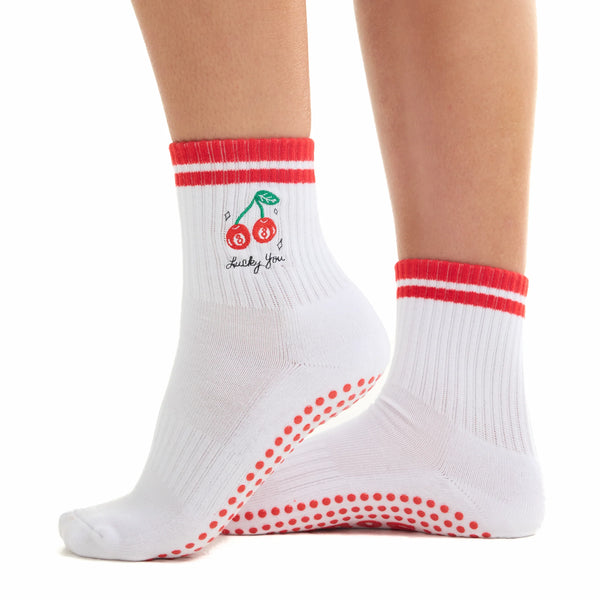 souls LA cherry lucky you grip socks