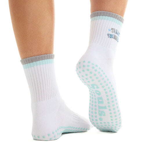 Treat Yourself - Crew Grip Sock (Barre / Pilates)
