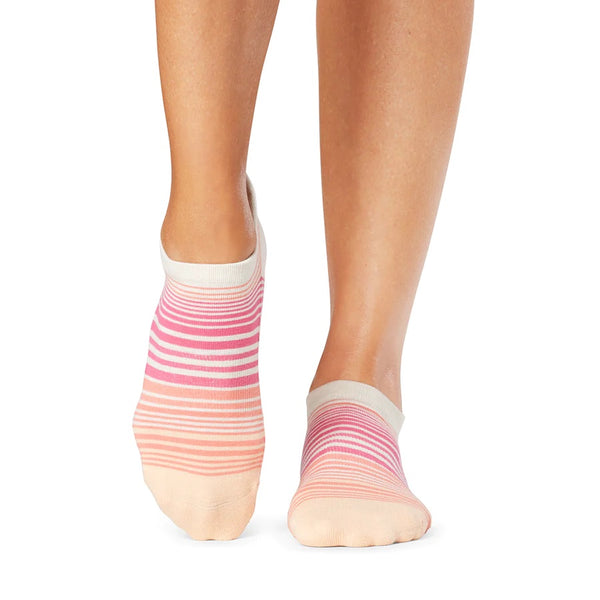 tavi active grip socks hot pink stripe