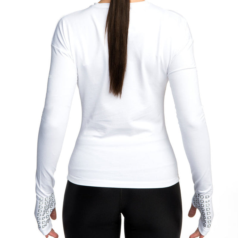 arebesk long sleeve grip top white