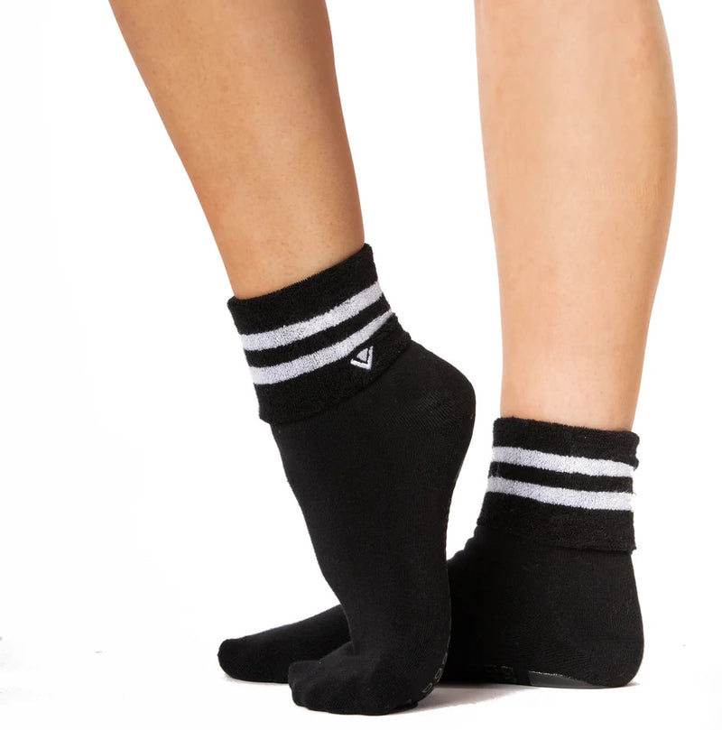 Terry Foldover - Ankle Grip Socks (Barre / Pilates)