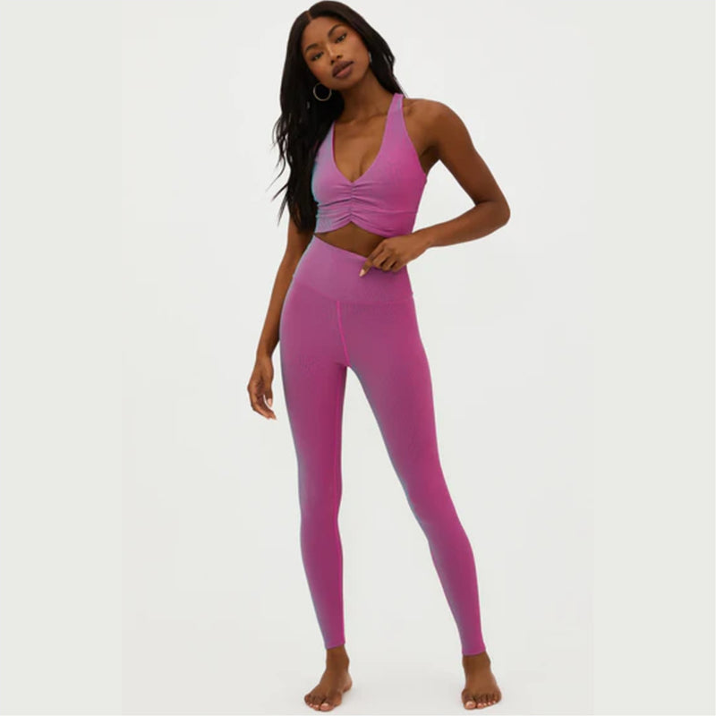 Tayler Legging Sorbet Two Tone Rib Sorbet XS - Main Image