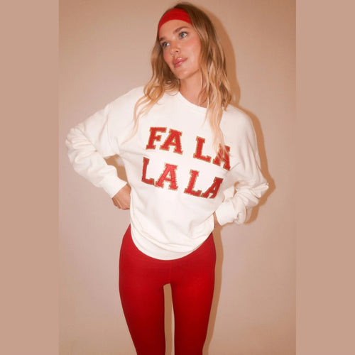 Devyn Oversized Sweatshirt - Frosted Fa La La
