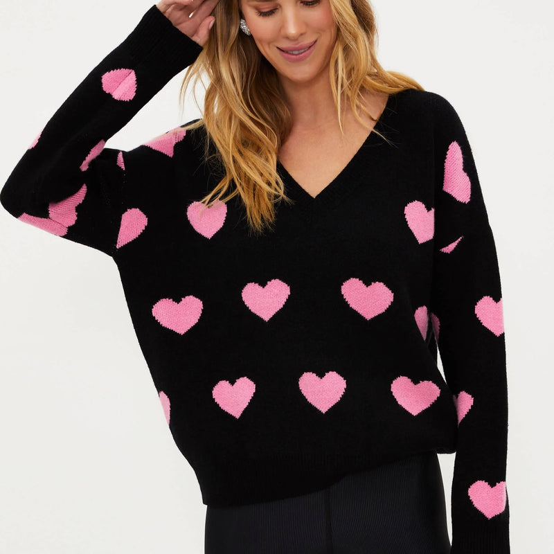 beach riot joey sweater amour heart