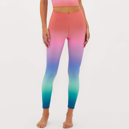 beach riot piper leggings high tide ombre bra