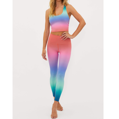 beach riot piper leggings high tide ombre bra