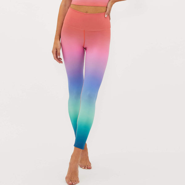 beach riot piper leggings high tide ombre bra