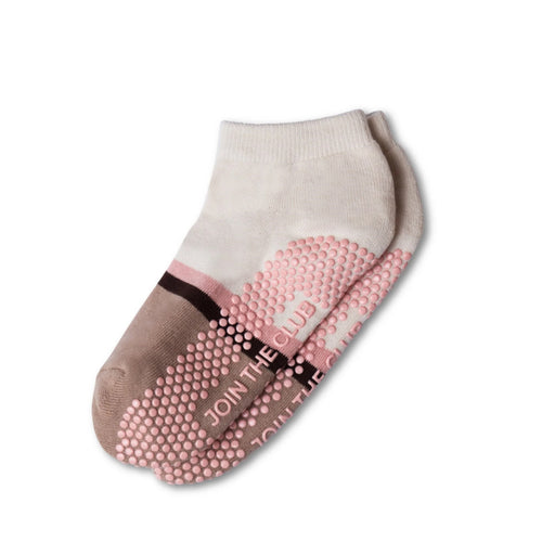 Club Martyn Classic Ankle Grip Socks Toffee/Chocolate Stripe