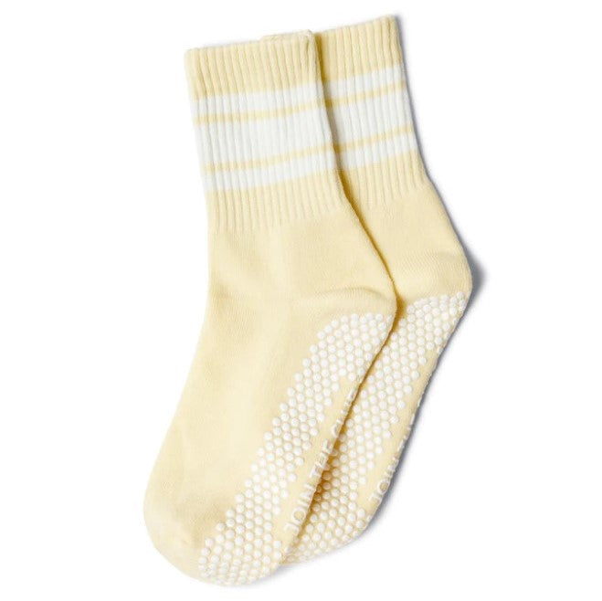 Classic Pistachio Blanc Grip Socks