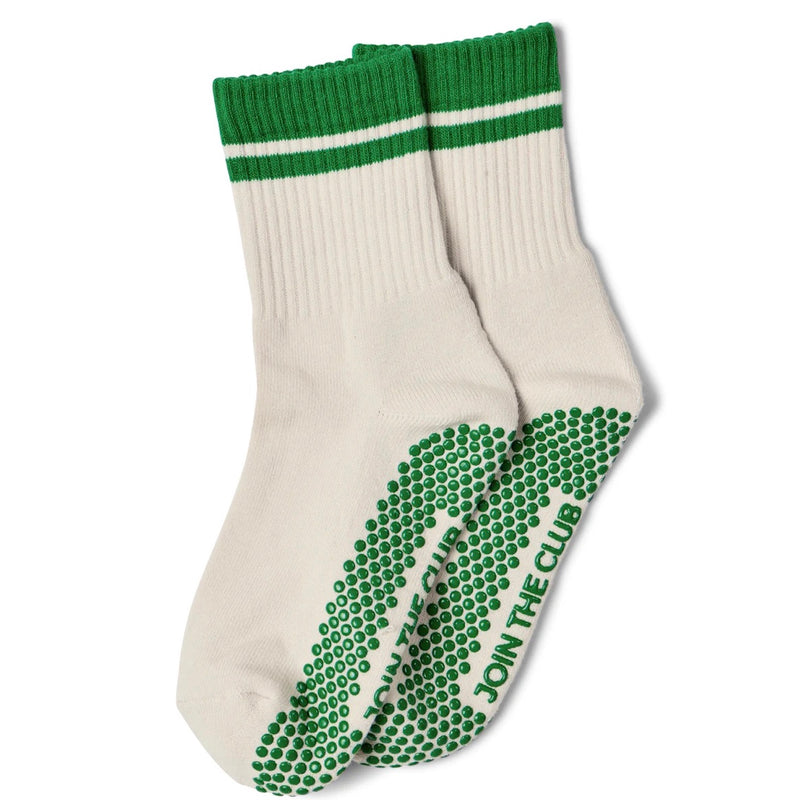 Club Martyn new crew classic green grip socks