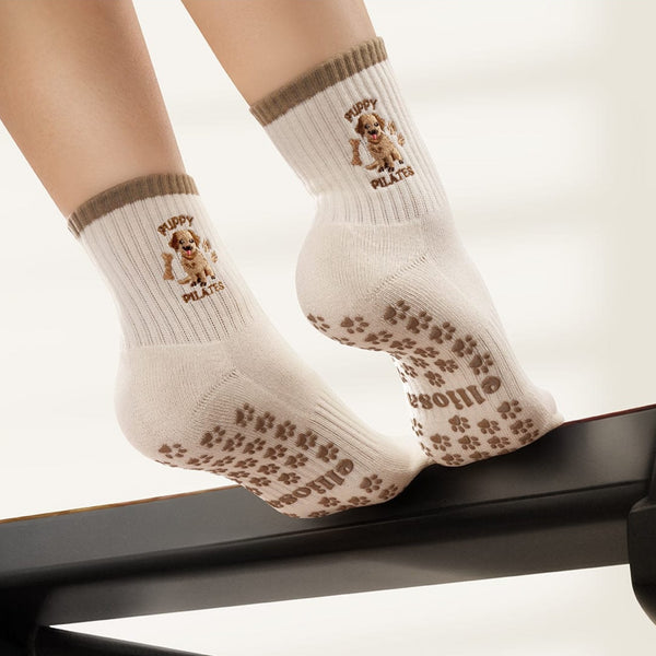 Elliosa Puppy Pilates Grip Socks 5