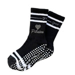 great soles jess black pilates  stud grip socks 