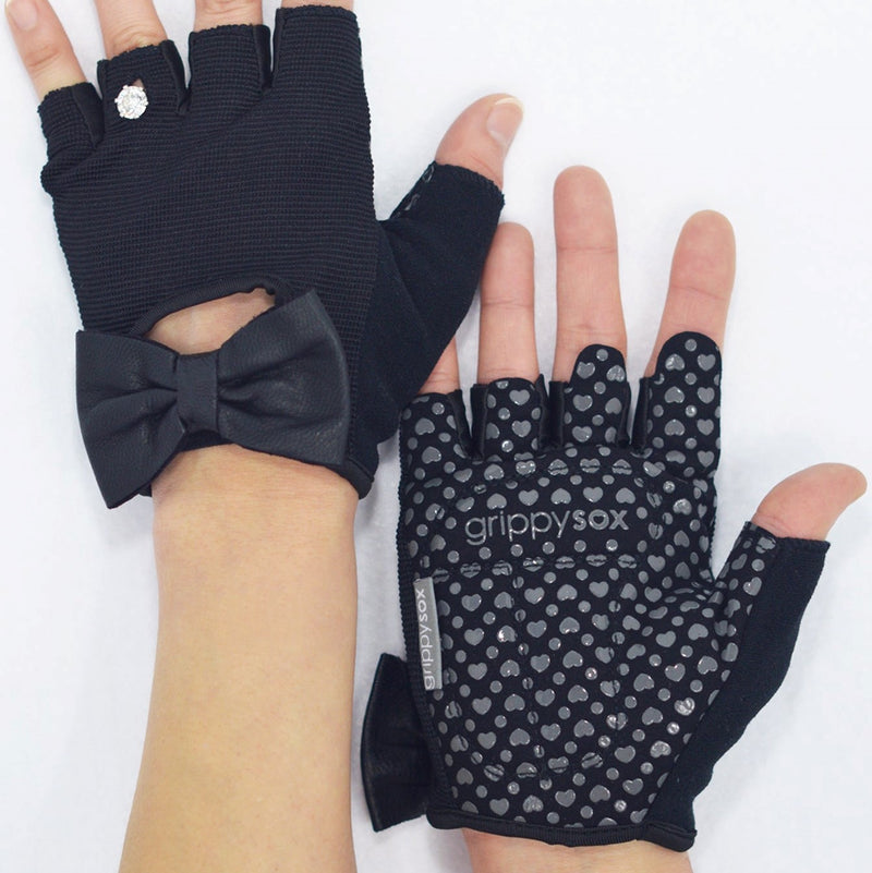 GrippySox Bow Gloves - Black
