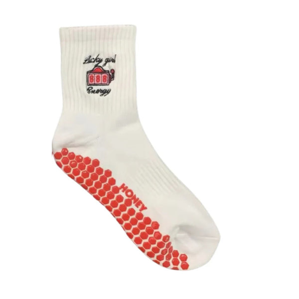 Honey Core Lucky Girl Grip Socks 1