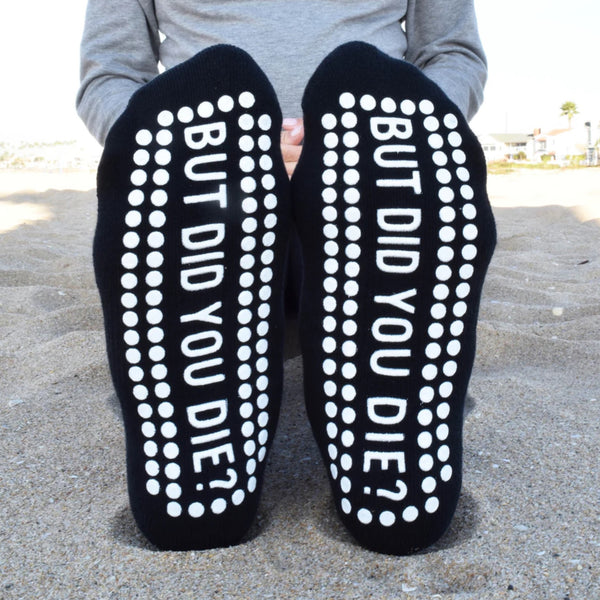 Lexie but did you die grip socks black ankle