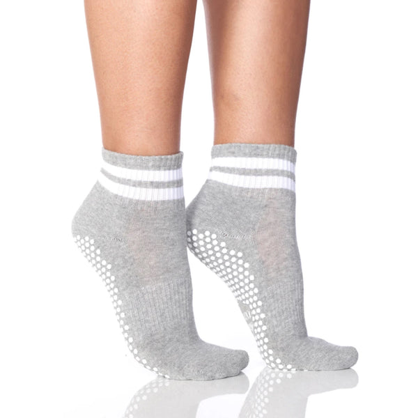 lucky honey boyfriend grip sock gray