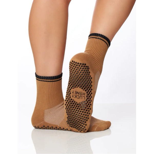 lucky honey Koda camel grip socks 