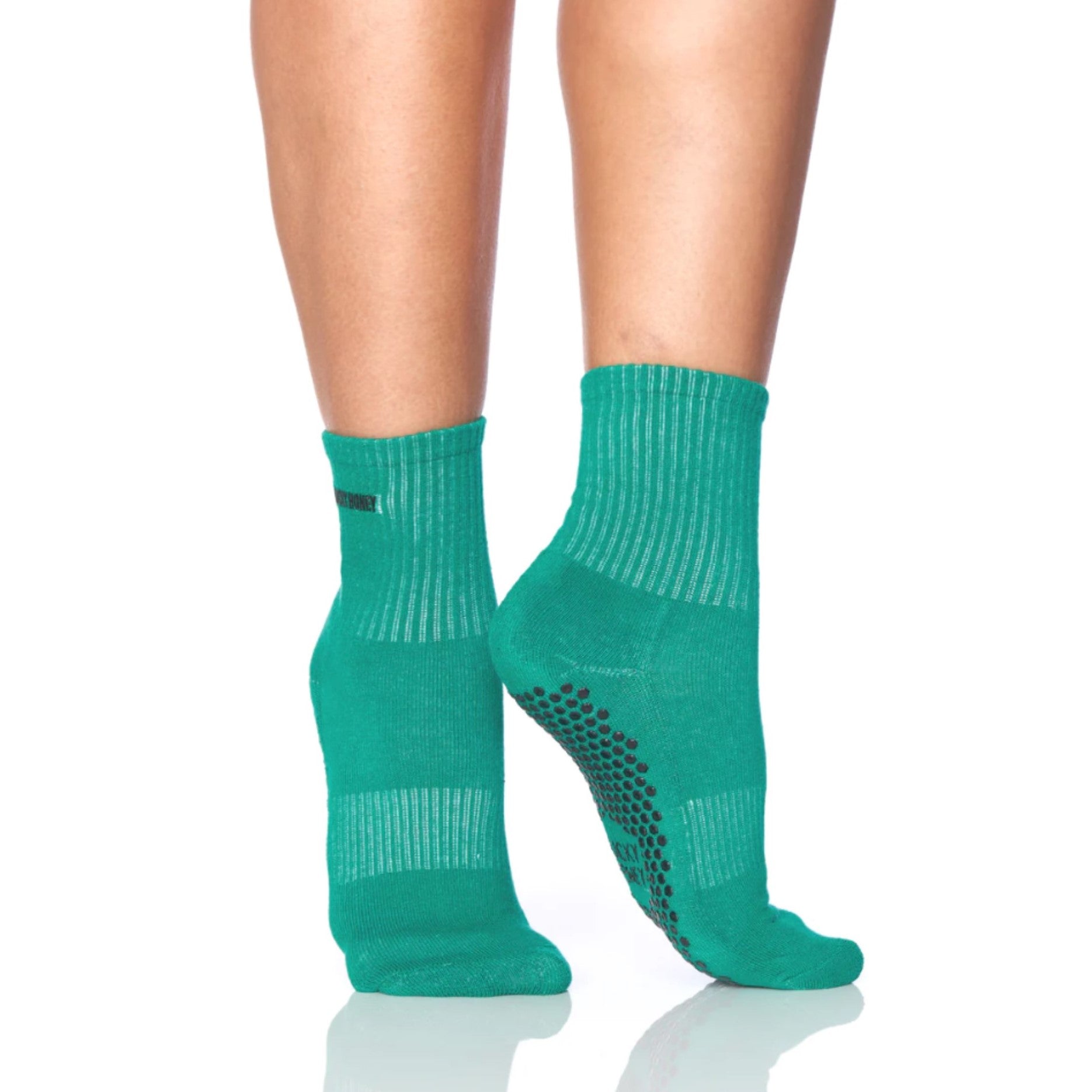Eurow Non-Slip Grip Socks, Black, Unisex, 1 Pair