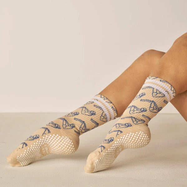Lucky Honey The Tall Tube Grip Sock Pilates Girl