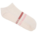 move active classic grip socks blush stripes