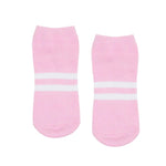 move active classic low rise sporty pink grip socks