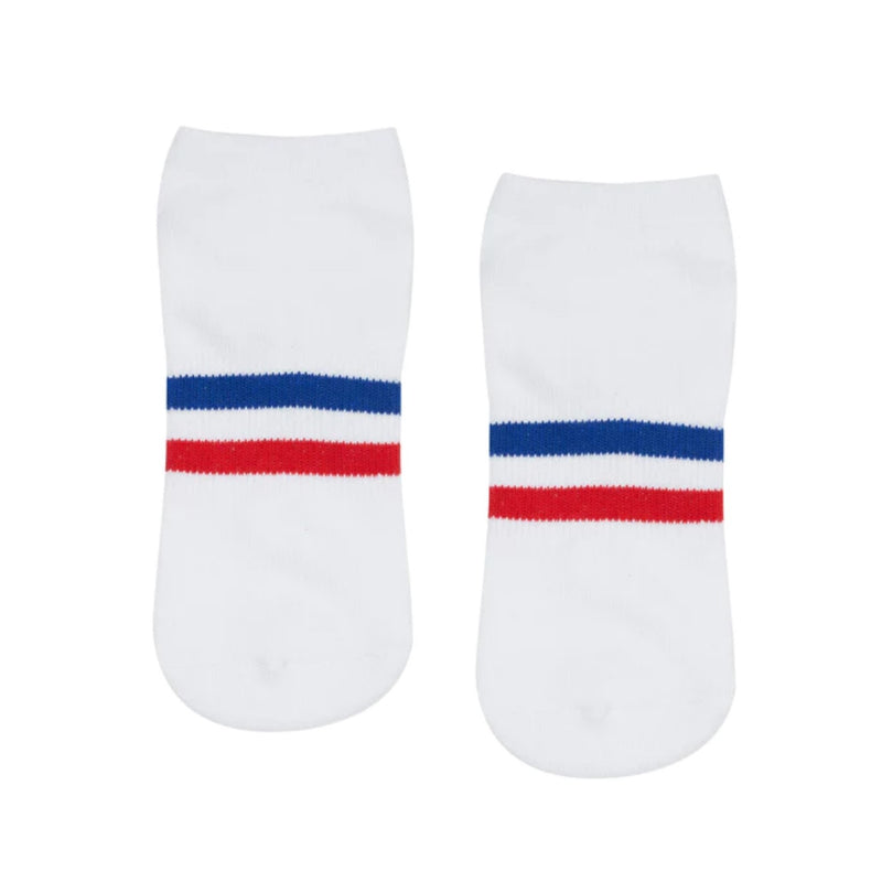 move active classic retro stripes grip socks