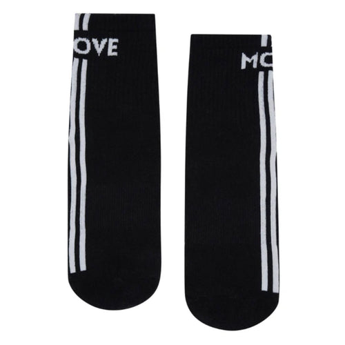 Move Active Crew Grip Socks Move Monochrome Stripes