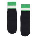 move active mens unisex crew black and green grip socks