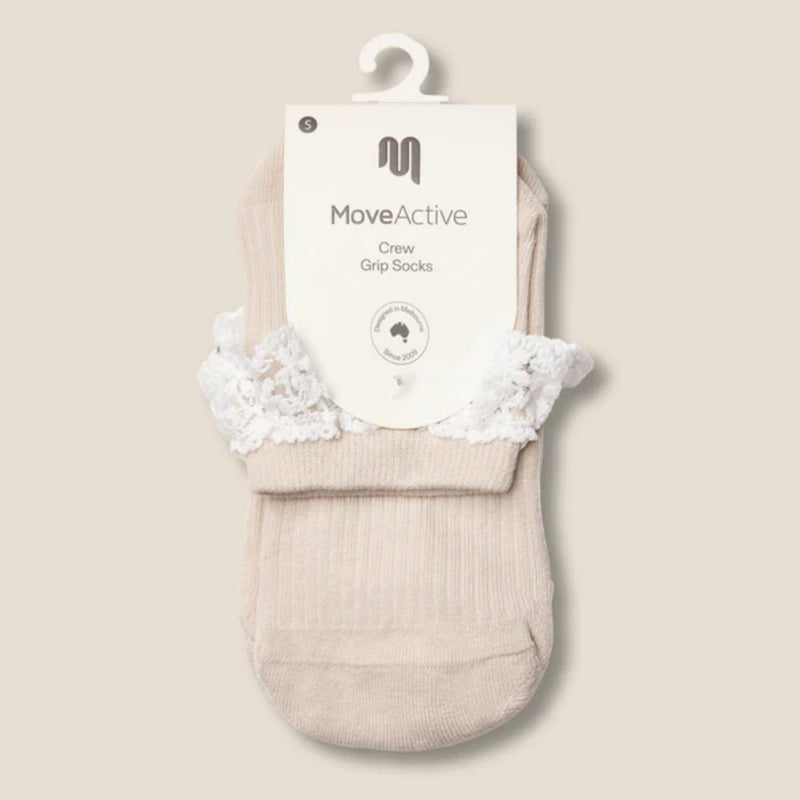Quarter Crew Grip Socks Lovers Lace - MoveActive - simplyWORKOUT ...
