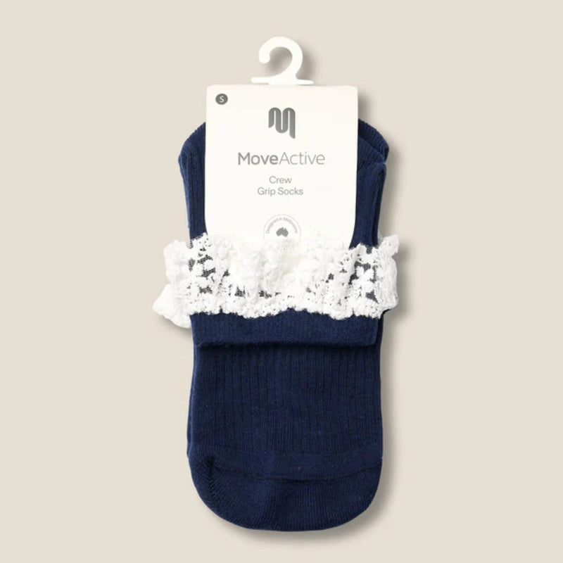 Quarter Crew Grip Socks Lovers Lace - MoveActive - simplyWORKOUT ...