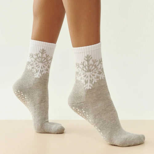 move active snowflake marle grip socks