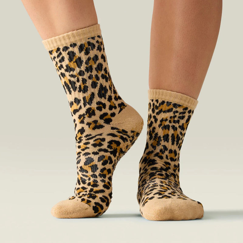 Safari Prints Crew Grip Socks -MoveActive-simplyWORKOUT