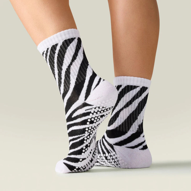Safari Prints Crew Grip Socks -MoveActive-simplyWORKOUT Safari Prints Crew Grip Socks -MoveActive-simplyWORKOUT